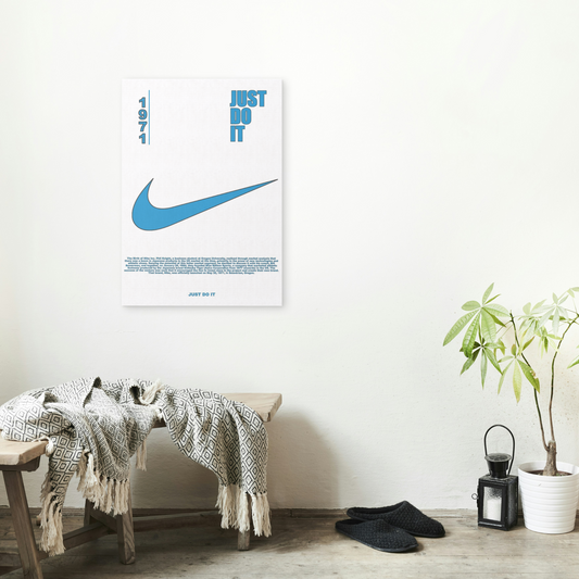 Blue Nike Poster