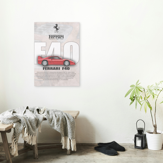 Ferrari F40 Poster