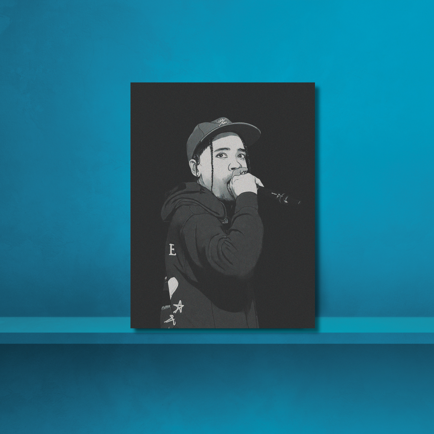 Travis Scott Cartoon Poster