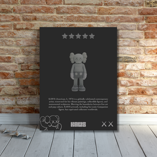 Kaws Black Poster
