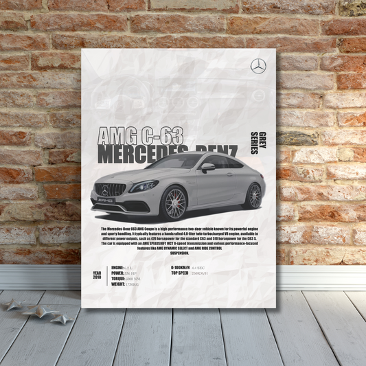 Mercedes C-63 Poster