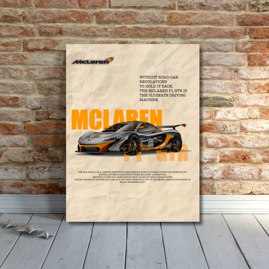 Mclaren P1 Car Poster