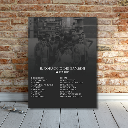 "Il Coraggio Dei Bambini" Of Geolier Poster