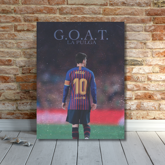 Leo Messi G.O.A.T. Poster