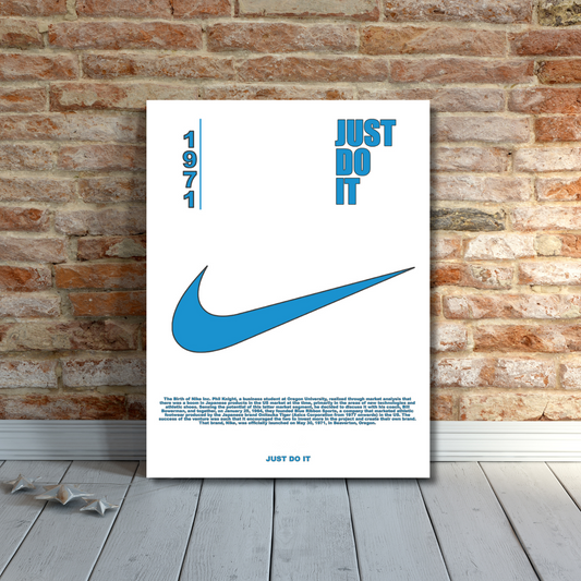 Blue Nike Poster