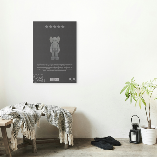 Kaws Black Poster