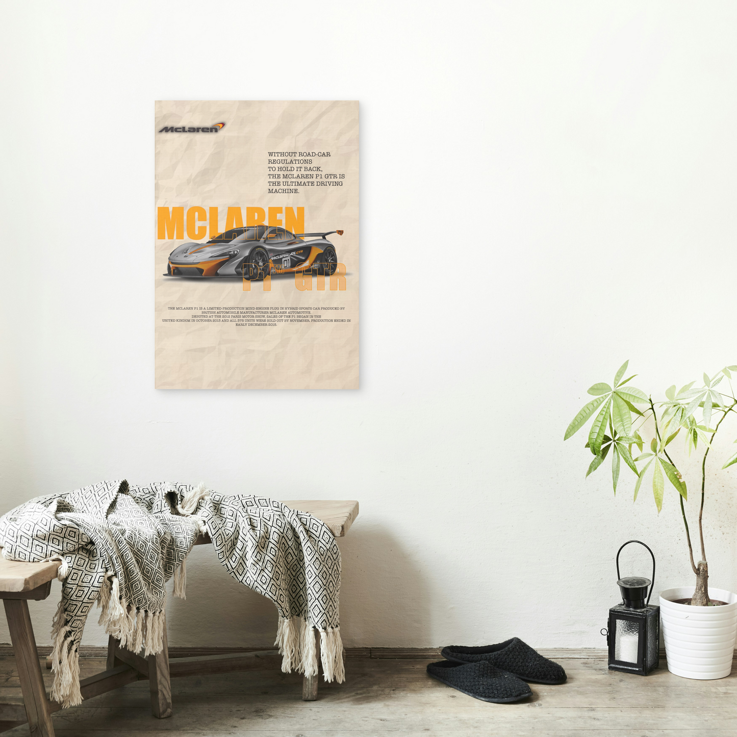 Mclaren P1 Car Poster
